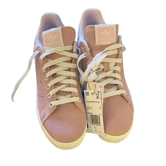 Adidas Stan Smith CS Shoes Women Suede Size 8 Pink New with Box. - Picture 4 of 7